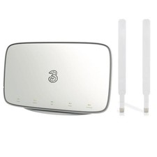 THREE 4G+ HUB ROUTER. 600Mbps 4G MOBILE WIFI ROUTER + TEL PORT + 2 x ANTENNAS