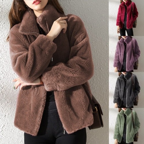 Womens fleece fluffy stand - womens,