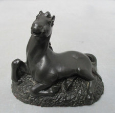 Spelter style reclining horse - spelter,