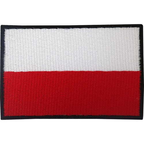 Polish flag patch iron - polish, on