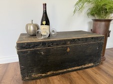 Vintage black wooden