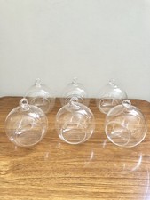 6 X hand blown glass Hanging