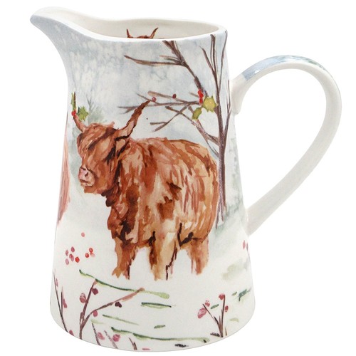 Christmas highland cows milk - highland,