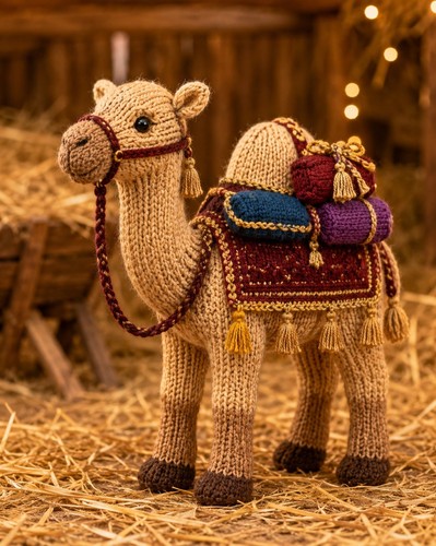Nativity camel with saddle - camel,