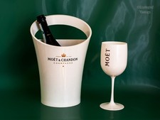 Moët et Chandon Champagne Ice Bucket & Matching Glass designed by Jean-Marc Gady