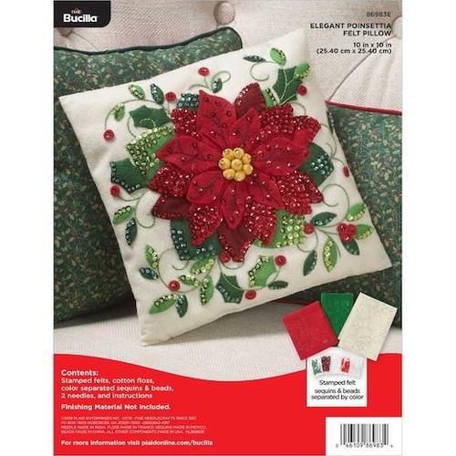 Bucilla felt pillow - 10",