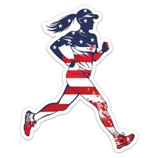 Patriotic American Flag Woman