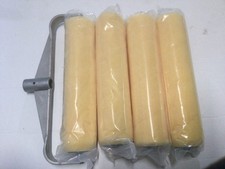 4 x 12" Inch Long Pile Polyester Refill Roller Paint Sleeve + Double Arm