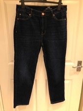 Marks & Spencer Sienna Straight Leg Jeans Ladies Size 16 Short New