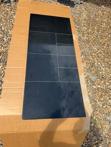 Black granite hearth for - ,