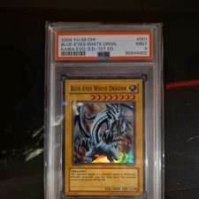 PSA 9 Mint Blue Eyes White Dragon 2004 1st Edition Holo Yu-Gi-Oh #1 EN