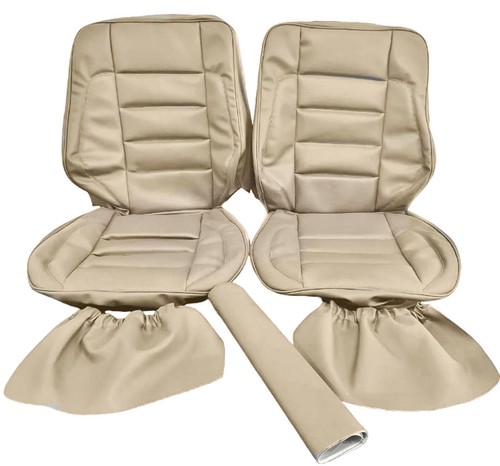 Beige front seat covers - seat, for