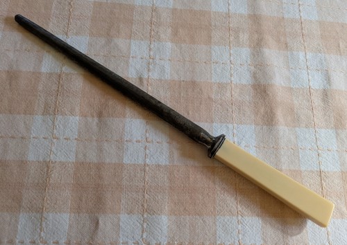 Vintage cast steel sharpener - cast,