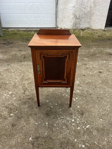 Edwardian mahogany pot - mahogany,
