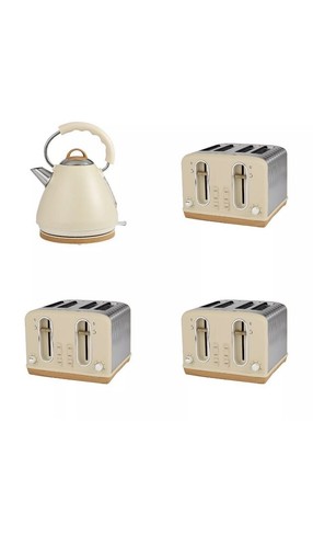 Cream wooden effect dome - &,