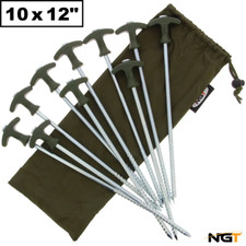 10 x NGT Heavy Duty 12" Bivvy