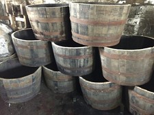 Half Whisky Barrel With