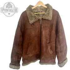Vintage B3 B-3 Brown Shearling