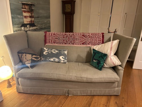 Knole sofa covered grey - sofa,