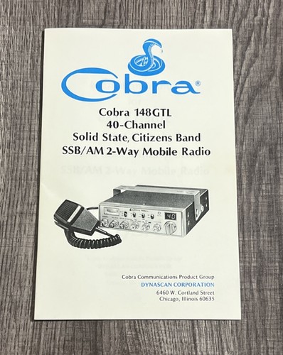 Cobra 148 gtl channel - 148,