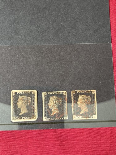 1840 1d penny blacks - 1840,
