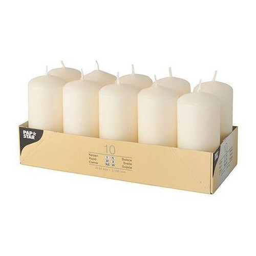 Ivory pillar candles - pillar,