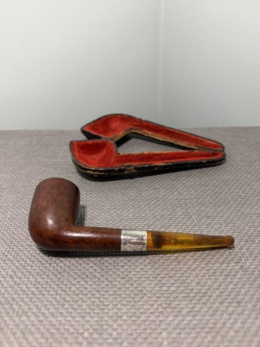 Antique smoking pipe sterling - antique,