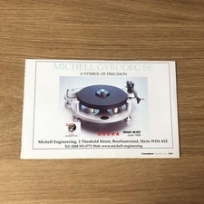 GRAM207 MAGAZINE ADVERT 5X8 MICHELL GYRODEC SE TURNTABLE