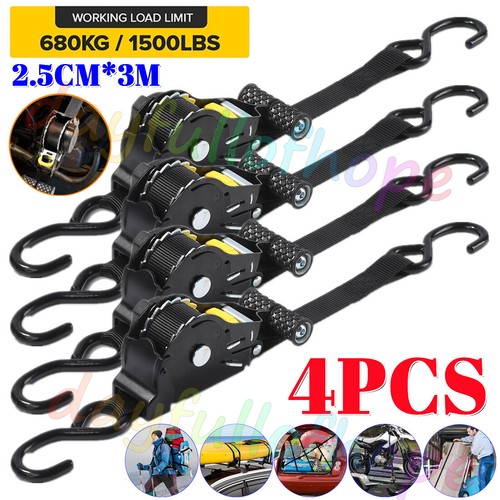 Retractable ratchet straps - retractable,