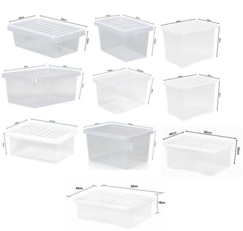 Wham clear plastic storage box - storage,