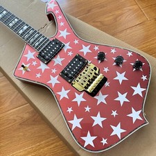 IBZ Iceman Jay Yuenger Red Electric Guitar Floyed Rose Tremolo Gold Hardware