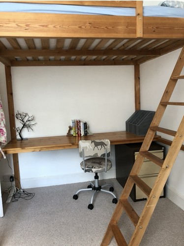 Bespoke double loft bed high - bed,