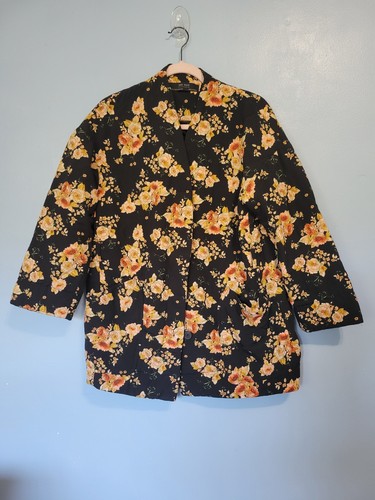 Zara floral quilted belted - floral,