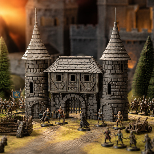 Castle gatehouse for mordheim - gatehouse,