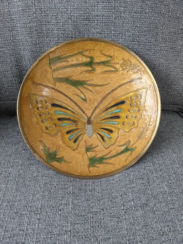 Vintage brass butterfly - 8",