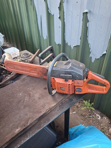 Old husqvarna chainsaw - old,
