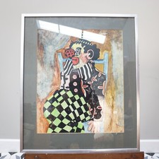 Clown Painting mixed media on