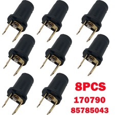 8PC Side Light Bulb Holder 170790 For 6/12/24V Ba9s 989/233 Car Bulb 85785043 UK