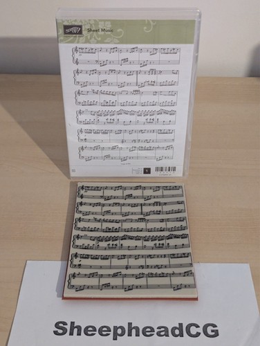 Stampin sheet music stamp - sheet,