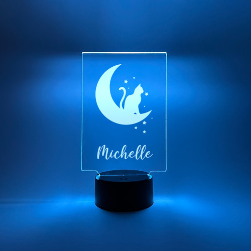 Personalized moon and stars - moon,