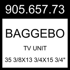 IKEA BAGGEBO TV Unit White  35