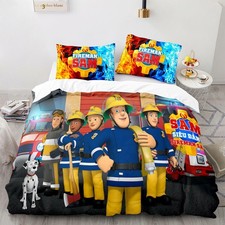 2/3Pcs Fireman Sam Doona Quilt