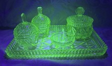Art Deco Uranium Glass Vanity