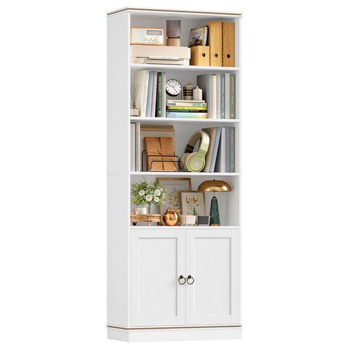 Bookcase white bookshelf - white, 7