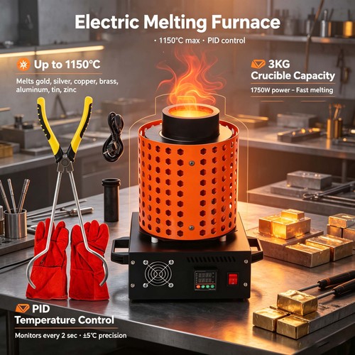 3kg electric metal melting - 3kg,