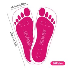 10Pairs Disposable Women Tanning Slippers Tanning Sticky Feet Spray Tan Foot Pad