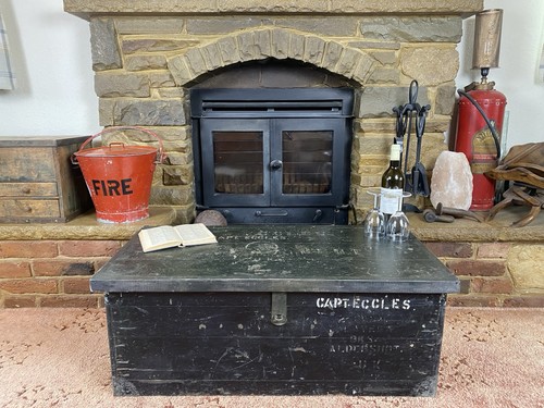 Military pine chest vintage - pine, chest,