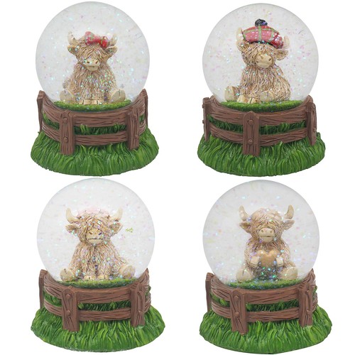 Highland cow glitter water - glitter,