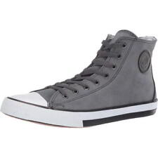 Harley Davidson Filkens Mens Grey Leather Lace Up Trainers Boots Size 8-12