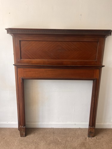 Edwardian mahogany fireplace - mahogany,
